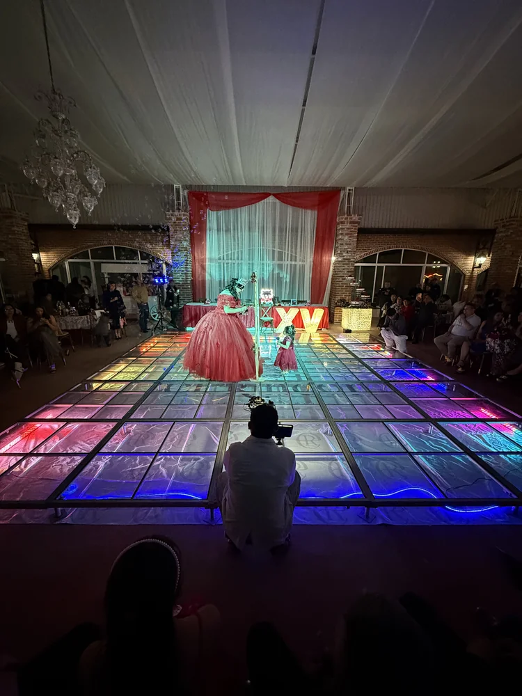 Pista de baile con luz LED